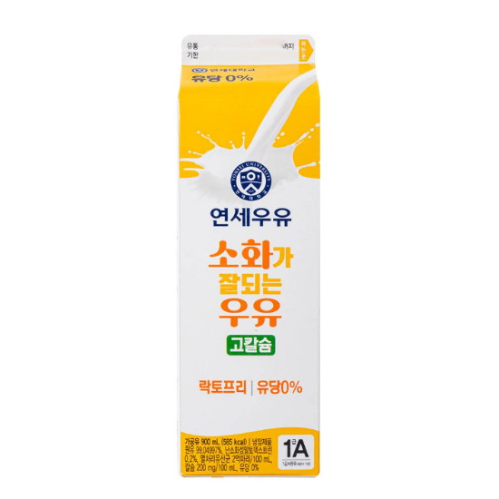 연세유업 소화가 잘되는 우유 고칼슘 락토프리 900ml (2개)_이미지