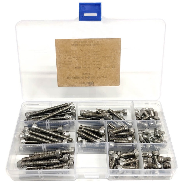 이노공구 육각렌치볼트 유두 스텐 10종 세트 M5 W103 (100pcs)_이미지
