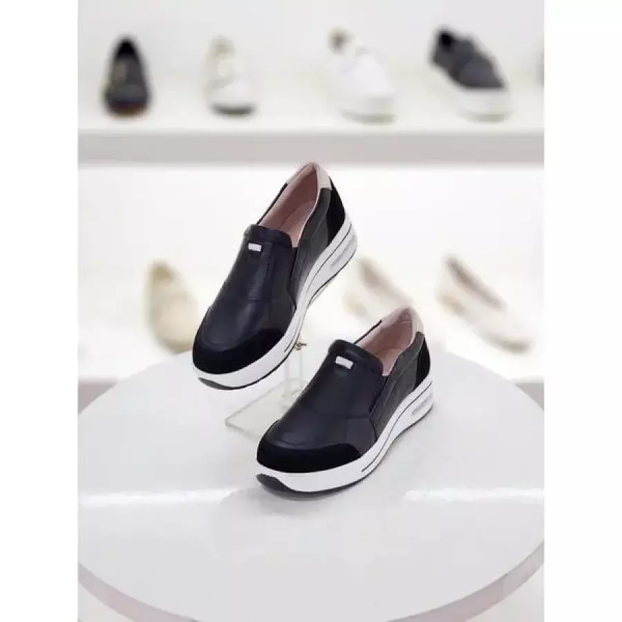 세레스 세이브존07 소가죽 경량 슬립온4cm KR P340US