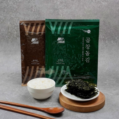 더조은 무안 도리포 명품 곱창돌김 구이김 100장