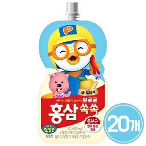 팔도 뽀로로 홍삼쏙쏙  배도라지 100ml (20개)_이미지