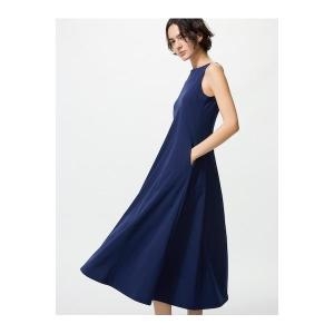 유니클로 12826809 울트라 스트레치 에어 리듬 원피스 / 길이 긴_이미지