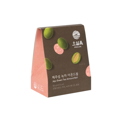 아모레퍼시픽 오설록 제주섬 녹차아몬드볼 80g 2개_이미지
