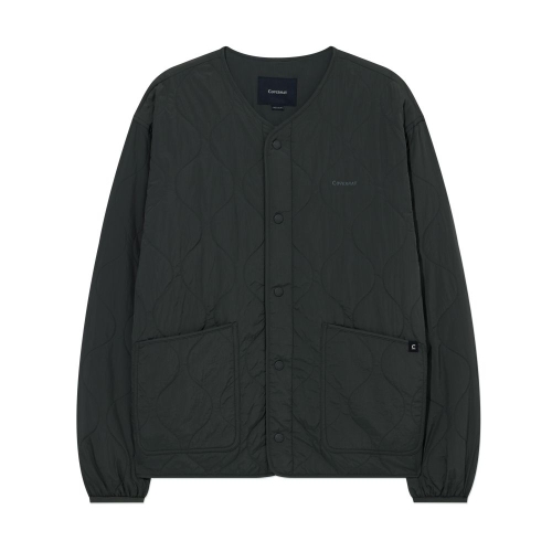 커버낫 남성 숏 퀼팅 자켓 Charcoal_CO2504JK11CH_이미지
