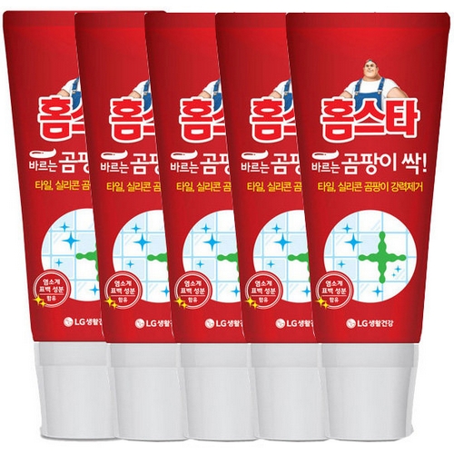 LG생활건강 홈스타 바르는 곰팡이싹 120ml (5개)