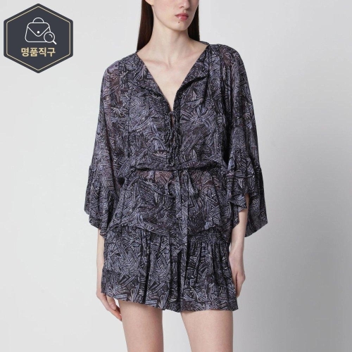 이자벨 마랑 페이드 나이트 실크 블라우스 B0051989550