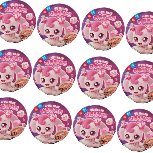 하림 하츄핑라면 얼큰소고기맛 84g (12개)_이미지