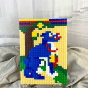 디폼 끼우기블럭 민화 액자 만들기-문배도