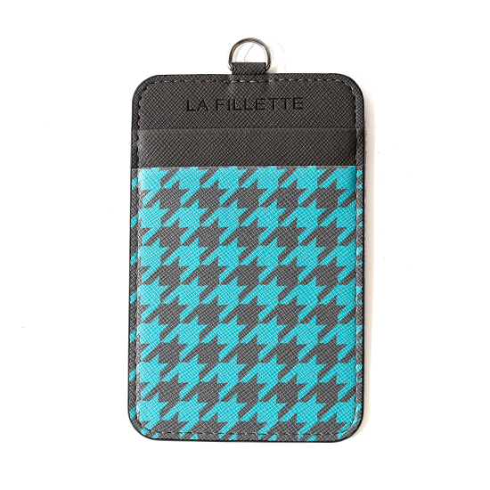 라피예뜨 하운드 투스 목걸이 카드지갑 (민트)_이미지