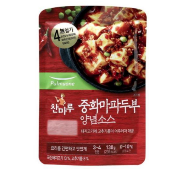 풀무원 중화 마파두부 소스 130g (4개)