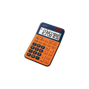 컬러 디자인 계산기 10자리 표시 오렌지계 EL-M335-DX