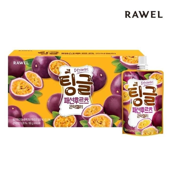 로엘 팅글 곤약젤리 패션후르츠 80g