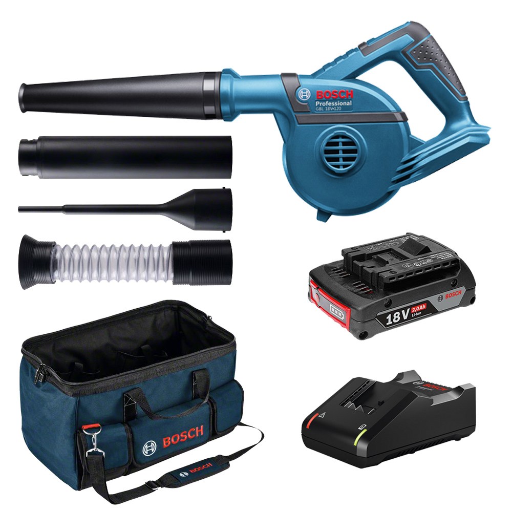 보쉬 GBL 18V-120 + 툴백 세트 (2.0Ah, 배터리 1개)
