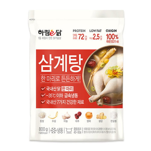하림 하림이닭 한마리 삼계탕 800g (8개)_이미지