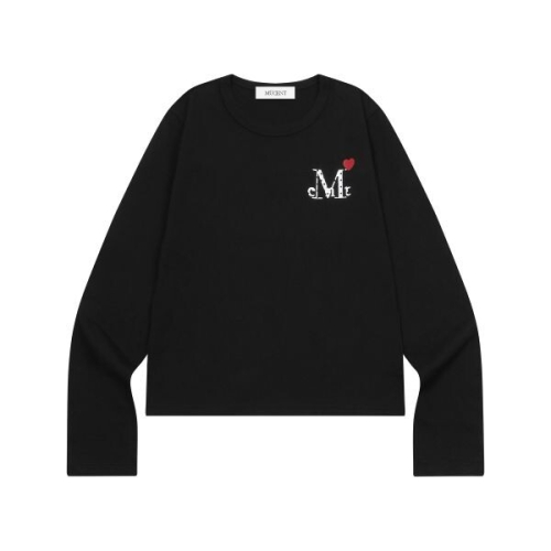 브리츠 MUCENT 러 미니 하트 로고 긴팔 티 2컬러 102493