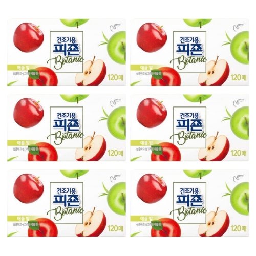 피죤 건조기용 보타닉 애플밤 120매 (6개)_이미지