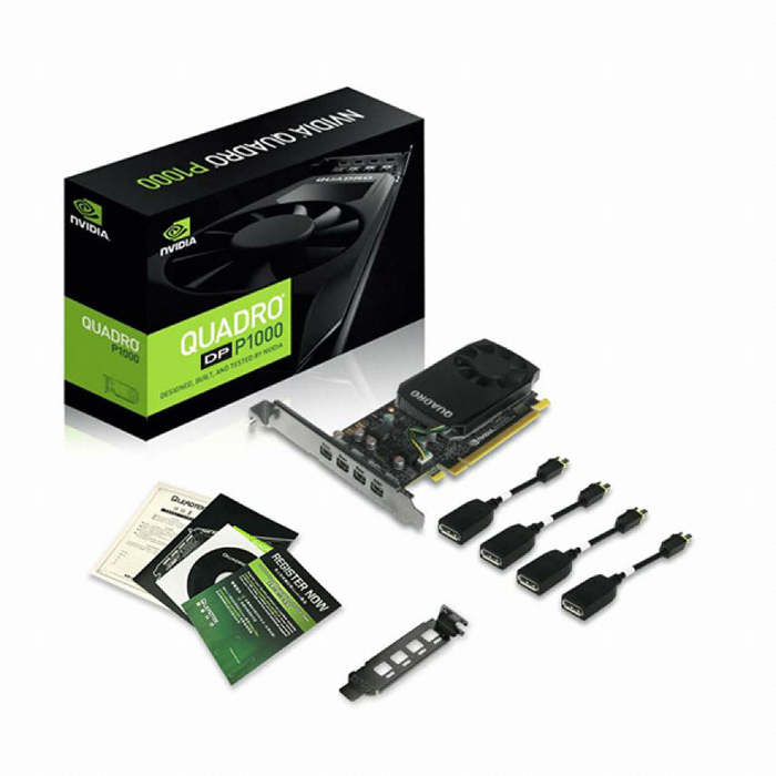 NVIDIA 쿼드로 P1000 MDP to DP D5 4GB ABKO_이미지