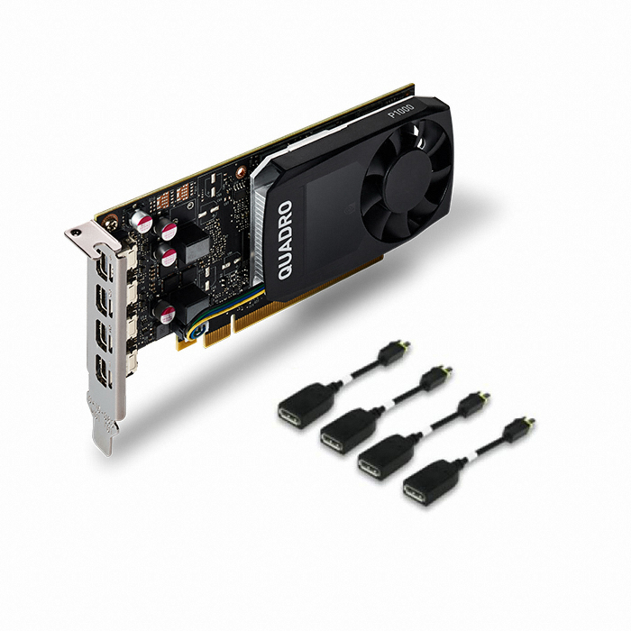 NVIDIA 쿼드로 P1000 MDP to DP D5 4GB ABKO_이미지