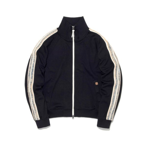 사이드 데님 라인 트랙 집업 블랙 218834 0m