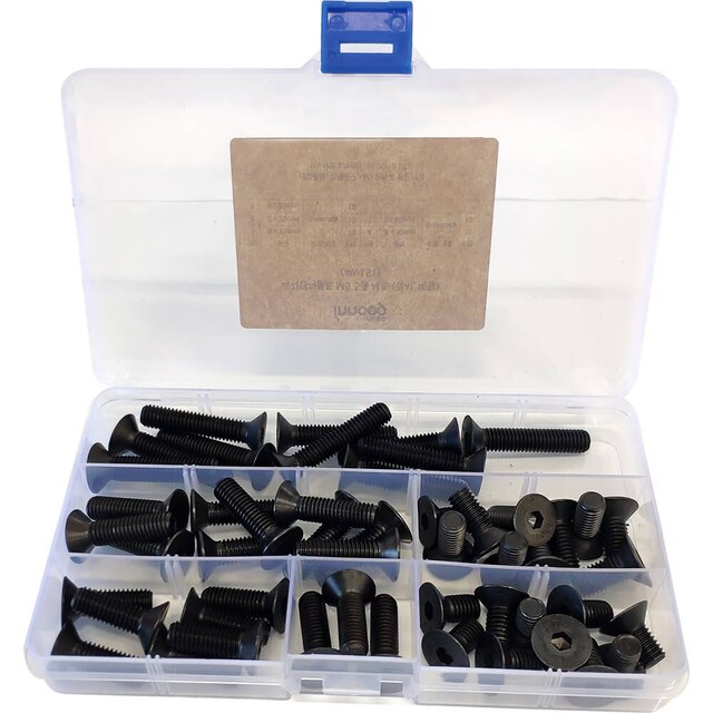 이노공구 육각렌치볼트 접시머리 메탈 5종 세트 M8 W151 (50pcs)_이미지