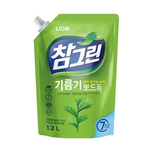 참그린 기름기 뽀드득 레몬녹차 리필 1.2L (1개)_이미지
