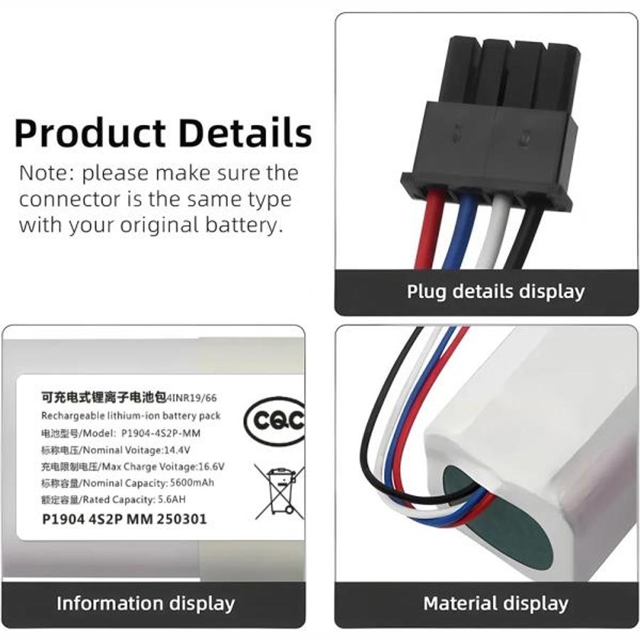 ������ Mijia ���� û�ұ� Dreame S10 D9 F9 L10Pro L10Plus �� 14.4V 5600mAh ��ü �� ����..