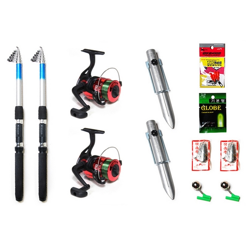 해피팬 원투대+발라카스 갤럭시 XG4000 릴 A세트