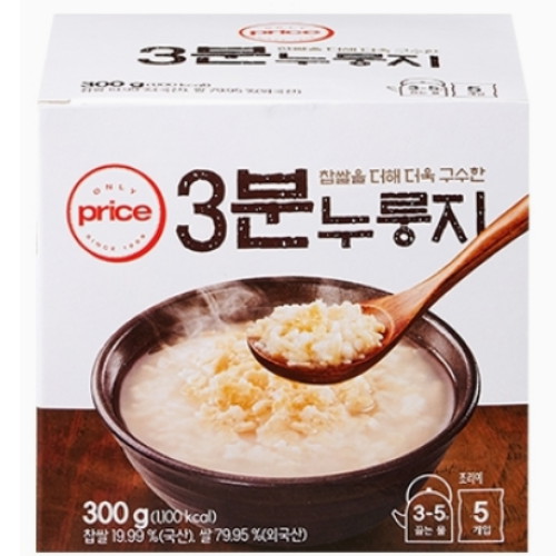 롯데마트 온리프라이스 3분 누룽지 5개입 300g (1개)_이미지