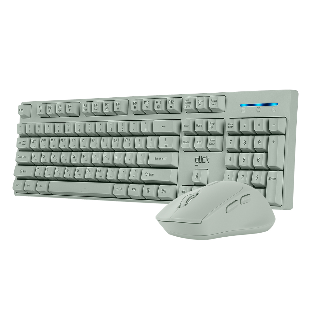 지클릭커 OFFICEPRO WMK60 스탠다드 M 무선 무소음 키보드 마우스 세트 (중고)