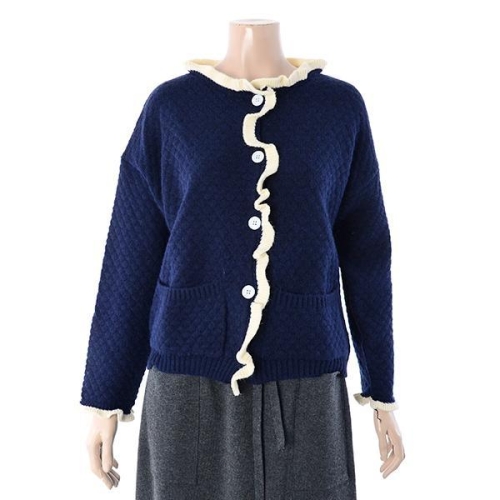 프릴트리밍가디건 TKD25018