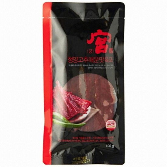 견우푸드 궁 청양고추 매운맛 육포 100g (10개)_이미지