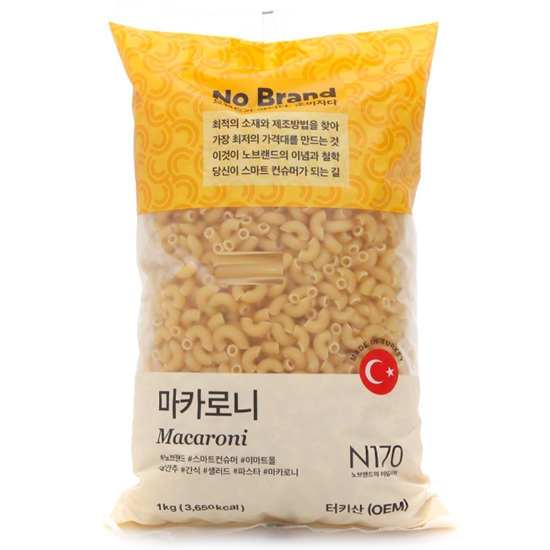 이마트 노브랜드 마카로니 1kg (1개)_이미지