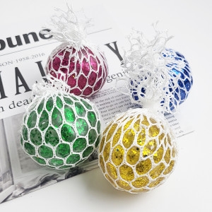 키친아트 큐티 포도송이 말랑이 반짝 펄 주물럭 촉감놀이 개구리알 무지개 팝잇 스트레스 해소