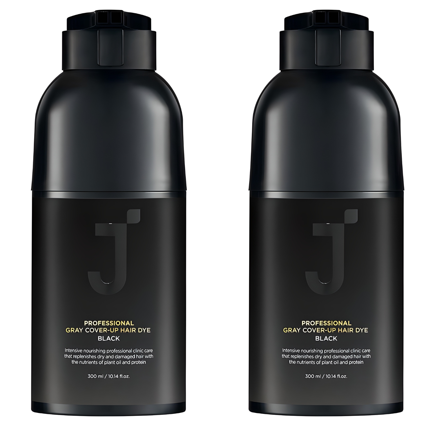 제이숲 프로페셔널 커버업 새치 염색 블랙 300ml (2개)_이미지