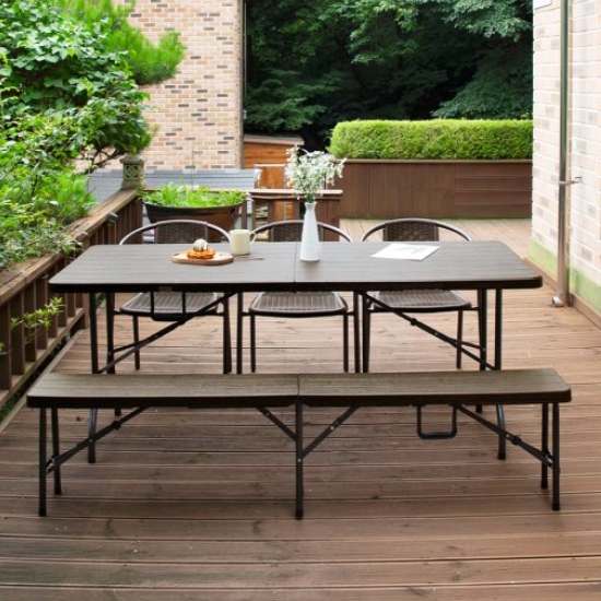 위드퍼니처 아르망 유로 야외 테이블 1800 (49번의자3개+벤치1개)_이미지