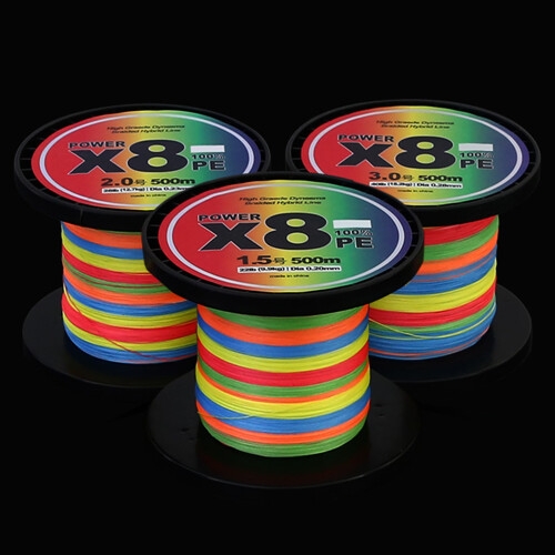 8합사 500m 대용량 오색합사 X8 PE