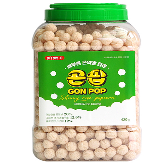 곤팝 배부른 곤약쌀 팝콘 420g (1개)