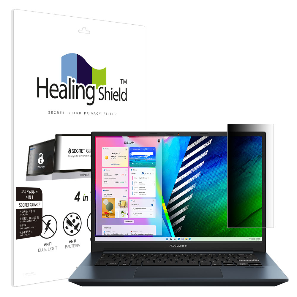 ASUS 비보북 프로 14 OLED K3400 SNS 메신저 사이드 프라이버시 보안필름