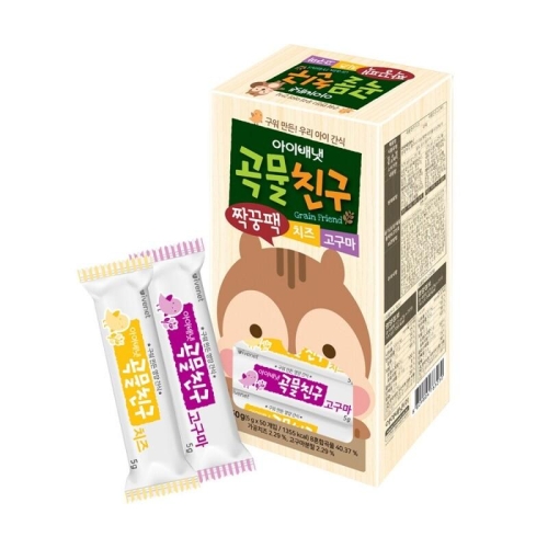 곡물친구 짝꿍팩 치즈 5g x 25개 + 고구마 5g x 25개