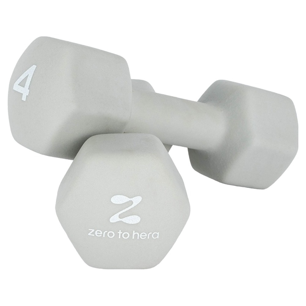 제로투헤라 네오프렌 논슬립 아령 세트 (4kg, 2개)_이미지