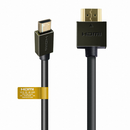 아남전자 ANAM 슬림 HDMI to micro HDMI V2.0 다크그레이 메탈 케이블 (ACH-AMC15S3, 1.5m)_이미지