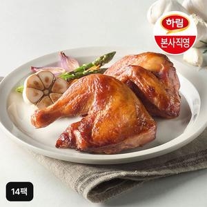 하림 리얼 마늘 훈제치킨 반마리 210g (14개)_이미지