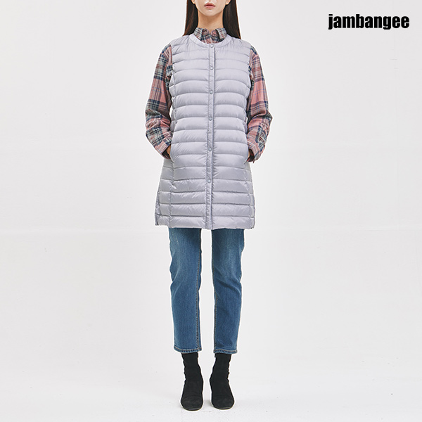 잠뱅이 여성 초경량 라운드넥 롱기장 구스 베스트 AJ4WWV61-SB이미지입니다. 누르면 해당 게시물로 새창이동합니다.