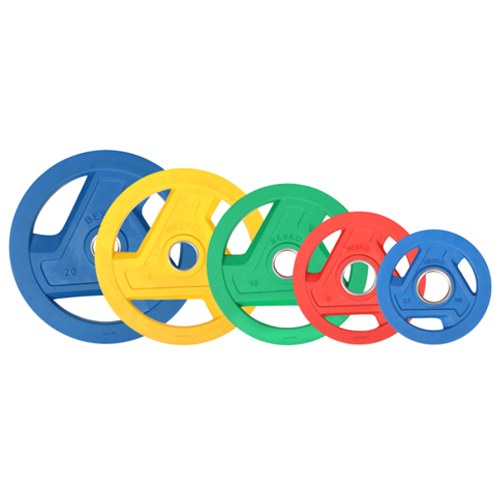 베스코 3홀 컬러 중량원판 세트 (105kg)_이미지
