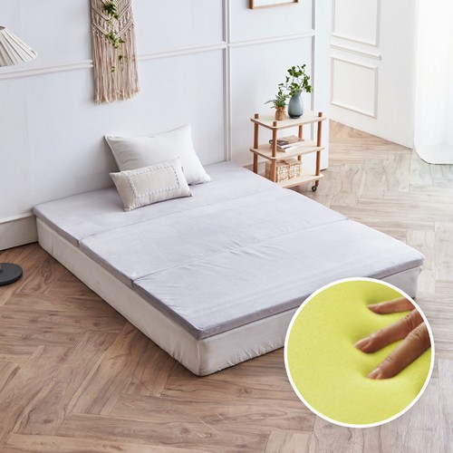 동서가구 포미 3단 접이식 메모리폼 토퍼 매트리스 Q (5.5cm)_이미지