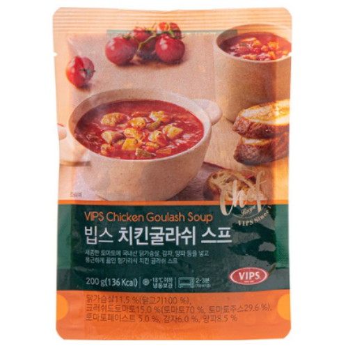 CJ푸드빌 빕스 치킨굴라쉬 스프 200g