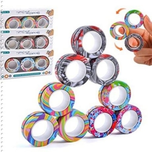 필리얼 레인보우 마그네틱 링 피젯스피너