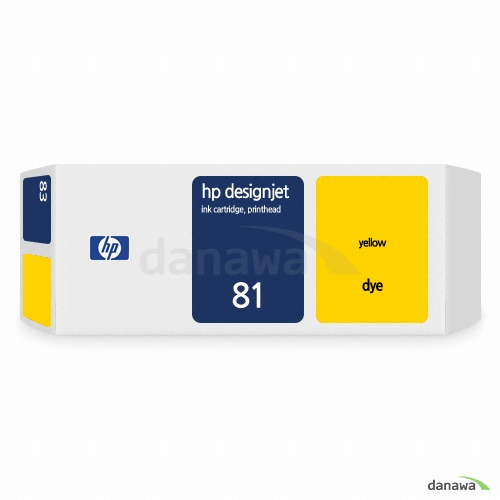 HP 정품 81 (C5069A) 노랑 (멀티팩)_이미지