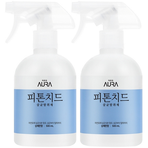 아우라 피톤치드 살균탈취제 상쾌한향 500ml (2개)_이미지