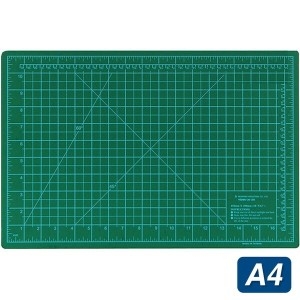 오피스존 커팅매트 A4 300x200 컷팅매트 책상 깔판 커터칼 패드 데스크 방안 고무매트 보호 커버